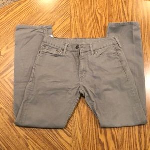 Grey Straight Leg Levi Jeans